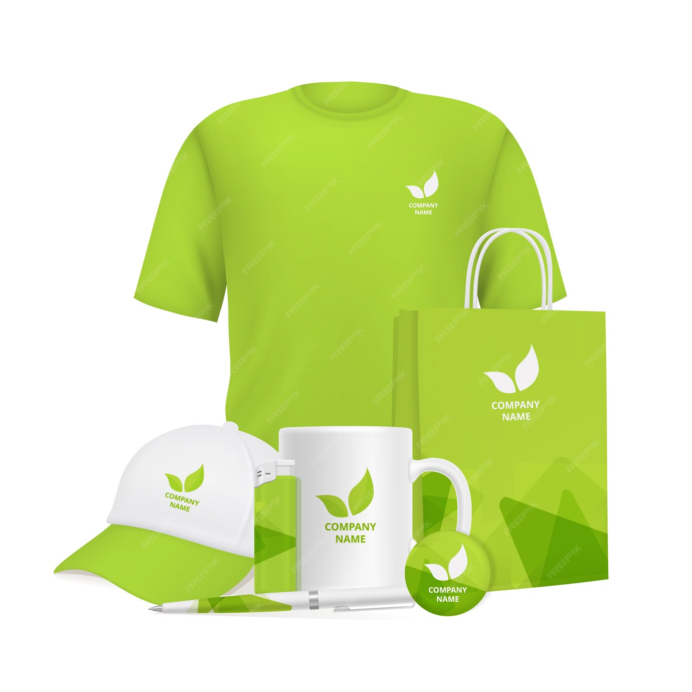 business-identity-branding-design-corporate-souvenirs-promotional-items-clothing-cup-cap-pen-lighter_80590-7127